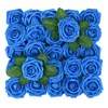 Dekorativa blommor 25st Faux Rose Flower med STEM Wedding Artificial Decorations 8cm skumbukett för hem deorativ falska blommor