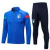 22 23 Italiens träningsoveraller Camisetas de football TRACKSUIT 2022/23 Italien man SET TRÄNINGSDRÄKT jacka barca chandal futbol survetement italiana