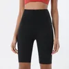 Kvinnors shorts Soisou Tight Gym Yoga High midja Ingen förlägenhet för fitnessbyxor Cykling 24 färger 230216