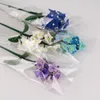 Dekorative Blumen, 4 Stück, Hyazinthe, handgestrickt, Blumensimulation, Heimdekoration, Blumenstrauß, DIY, Geschenk, künstlich