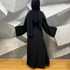 Vêtements ethniques Eid Mubarak Abaya Ramadan Kaftan Dubai DressTurquie Islam Musulman Arabe Solide Robes Longues Abayas Pour Femmes Robe Femme