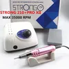 Nail Art Equipment Strong 210 PRO XII Nail Drill 65W 35000 Machine Cutters Manicure Electric Nail Drill Milling Manicure Machine Polish Nail File 230217