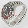 With Box Luxury Watches MINT PEPSI 126710 40mm Asia 2813 Mechanical Blue Red Ceramic Bezel Luminous Jubilee Stainless Steel Bracel327x
