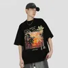 メンズTシャツメンズアメリカンファッションブランド洗浄された半袖Tシャツプリントストリートメンズアンドウィメンズ