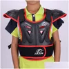 오토바이 갑옷 Jiajun Kids Vest Chest Body Protector Childrens Motocross Protection Gear Moto Waistcoat Drop Deliver Mobiles DH5EB