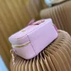 Makeup Bag Pink Designer Clutch Totes toalettartiklar Handväskor Kvinnor minikedja axel kosmetiska fall crossbody påse kosmetik-nice301b