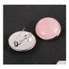 Pins Broschen Frauen Männer Naturstein 25 Mm Cabochon Brosche Tigerauge Türkisen Tasche Kleidung Opal Kristall Pins Grün Abzeichen Jewelr Se Dhsoy