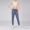 Pantaloni da donna Yoga Lulus Studio Pantaloni da donna con coulisse ad asciugatura rapida Pantaloni sportivi da corsa Allentati Danza Jogger Ragazze Palestra Fitness34ds