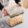 Kitchen Storage PET Refrigerator Rack With Lid Freezer Box Food Container Waterproof Organizer