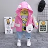 Clothing Sets Kids Clothes 3 Piece Set 0-4 Years Old Girl Long Sleeve Children Korean Style Boys And Girls Suits