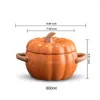Bowls Ceramic Bowl With Cute Pumpkin Shape Candy Dessert Plate Soup Bowl/Pot Lid