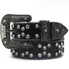 Cinturones de moda para mujer para hombre diseñador BB simon Shiny Rhinestones Multicolor 079 029
