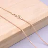 Chains Au750 Pure 18K Rose Gold Necklace 1.1mmW Popcorn Chain Link 17.7"L