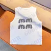 Письмо Алмазная майка Модная женская футболка Летние женские вязаные жилеты Топы Два цвета