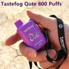 QK Taste fog Qute Electric Cigarette 800 Puffs Descartáveis Vape Desecables Com Mesh Coil 10 Flavors From Shenzhen Zinvan Technology Factory Wholesale