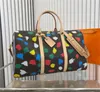 豪華な45ダッフェル荷物バッグ旅行男性女性デザイナーダッフルファッションスポーツトートハンドバッグショルダーアウトドア大容量パックスーツケースバッグ