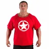 T-shirt da uomo Camicie Fitness Uomo Bodybuilding Camicia Manica a pipistrello Camicia di straccio Palestra Muscolo Corsa 230217