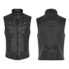 Men's Vests PUNKRAVE Postapocalyptic Style Steampunk Retro Sleeveless Stand Cillar Stage Performance Casual Waistcoat 230217