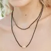 Girocollo ZMZY carino per le donne pietre naturali semi di perline breve collana di dichiarazione collane di perline di lusso