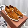 Zapatos de diseñador originales de Italia Rolopiana primavera otoño nuevo LP pareja de la suerte cuero suave cuero de vaca hombre perezoso empuja en plano Casual