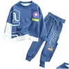 Kleidung Sets Frühling Herbst Kinder Jungen Set Teen Outfits Kinder Trainingsanzug Sportwear Kleidung Anzug 4 6 8 10 12 14 Jahre 220218 Drop Deliv Dhkxk