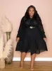 Plus Size Dresses Elegant Casual Women Black Sexy Long Sleeve Lace Lingerie Dress Evening Wholesale Bulk Drop