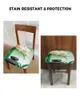 Chair Covers Zen Stones Orchids Flower Green Bamboo Elastic Seat Cover For Slipcovers Dining Room Protector Stretch