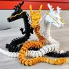 Decorative Objects Figurines 3D Printed Articulated Dragon Chinese Long Flexible Realistic Made Ornament Toy Model Home Office Decoration Decor Kids Gifts 230217