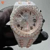 Высококачественные моды Iced Out Watchsmens запястья роскошные раунд срез, лаборатория, выращенные часы оптом хип -хоп рэпер watcfor men io5g