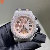 Высококачественные моды Iced Out Watchsmens запястья роскошные раунд срез, лаборатория, выращенные часы оптом хип -хоп рэпер watcfor men io5g