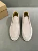 New 2023 Lady Luxury High Top Shoe Slip-on Suede Real Leather Lp Comfortable Mens Walk Shoes Loro Short Sneakers Big Size 45 46