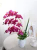 Decorative Flowers 10Pcs/lot Lifelike Artificial Butterfly Orchid Flower Silk Phalaenopsis Wedding Home DIY Decoration Fake