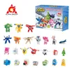 Figurines d'action Super Wings Calendrier de l'Avent Échelle de Noël exclusive 24 pièces Jouet aveugle Avion Robot Figurines d'action Cadeaux de Noël Jouets pour enfant 230217