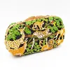 Evening Bags Zoo Inspired Crystal Purse Women Pochette Soiree Monkey Lion Shape Clutches Party Ladies Clutch Bag SC045