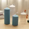 ろうそくの尖塔長い柱ワックス金型歯の細かいシリンダーアクリルプラスチック型手作りアロマセラピー製造物230217