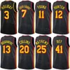 Print Earned Basketball Garrison Mathews Jersey 25 Bruno Fernando 24 Saddiq Bey 41 Trae Young 11 DeAndre Hunter 12 John Collins 20 Bogdan Bogdanovic 13 Skjorta Herr Barn