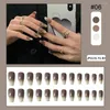 False Nails 24pcs/set Long Wearing Fake Nail Patch Glue Patches Detachable Extensions Art Accessories