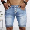 Shorts maschile estate New maschila elastici di jeans shorts pantaloni corti estivi strati per maschili estivi strappati per abbigliamento quotidiano Z0216