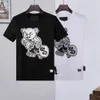 23ss rhinestone skull herr tshirts designer tide t shirts tryck kortärmad high street lös oversize casual tshirt 100 rena bomullstoppar för män och kvinnor #shopee90