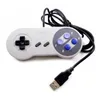 Klasyczny kontroler USB Kontrolery komputerowe Gamepad Joypad Joystick Wymiana dla Super Nintendo SFC dla SNES NES Tablet Windows Mac z detaliczną skrzynką DHL