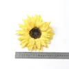 Decorative Flowers 4Pcs 16cm Big Sunflower Heads Artificial Multi-layer Chrysanthemum Flower Head For Wedding Home Decoration DIY Garland