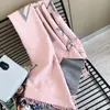 Design Scarf Fashion Universal Women Winter Warm Logo Design High Quality Cashmere Scarfs Solid Color Print Shawl