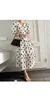 Casual Dresses Polka Dot Print Dress Summer Style Women's Mid-Längd Thin Sleeveless Over The Kne A-line kjol Long Holida
