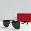 Designers de óculos de sol funky para homens e mulheres verão 0276 estilo anti-ultravioleta retro placa metal retângulo sem moldura caixa aleatória