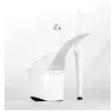 Dress Shoes 2021 Summer Platform Sandals Women Sexy PVC Transparent Slim Ultra High Heels 17CM Shoes Women Sandale Female Pole Dancing Shoes L230216