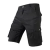 Mäns shorts sommar 2023 Mens bomull Militära män Streetwear Multi Pocket Casual Army Green Outdoor Tactical Cargo