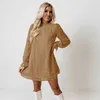 Casual Dresses 2022 Women Sweet Girls ONeck Mini Dress Loose Elegant Eveing Party Clubwear Spring Vacation Beach Dress Ruffle Sleeve G3306 Z0216