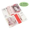 Jeux de fête artisanat accessoire argent papier copie billets de banque britanniques faux billets 100 pièces/paquet livraison directe jouets cadeaux fournitures Dh9Xt