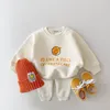 Kläder sätter hösten Korea Baby Boy Girl kläder Set Born spädbarnskläder Långärmad barn Casual Sweatshirt Harem Pants Clothing 230217