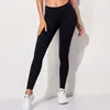 Leggings da donna Sport Yoga Donna Abbigliamento da palestra senza cuciture Fitness Vita alta Push Up Collant da allenamento Pantaloni a coste solidi 230217